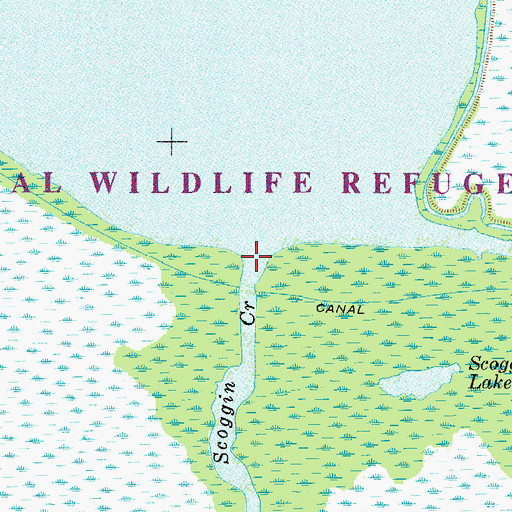 Topographic Map of Scoggin Creek, FL