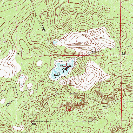 Topographic Map of Set Pond, FL