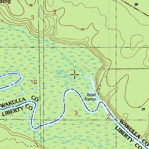 Topographic Map of Silver Lake, FL