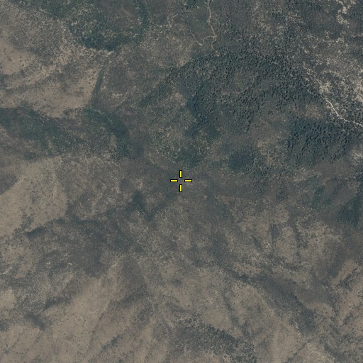 Aerial/Satellite Image of Cobre Grande Mountain, AZ