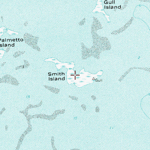 Topographic Map of Smith Island, FL