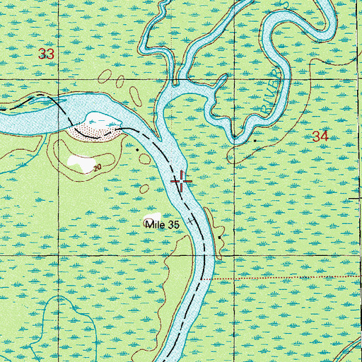Topographic Map of River Styx, FL