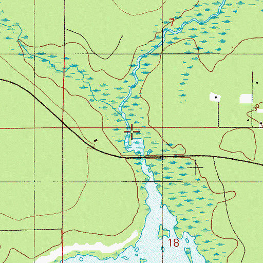 Topographic Map of Sweetwater Creek, FL