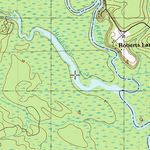 Topographic Map of Hitchcock Lake, FL