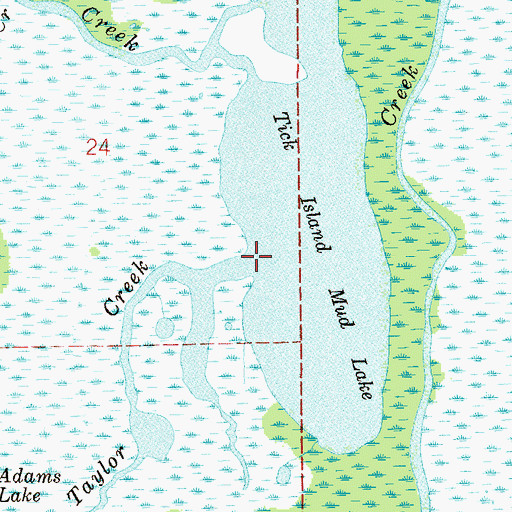 Topographic Map of Taylor Creek, FL
