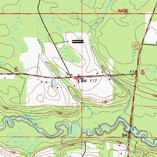 Topographic Map of Taylor School, FL