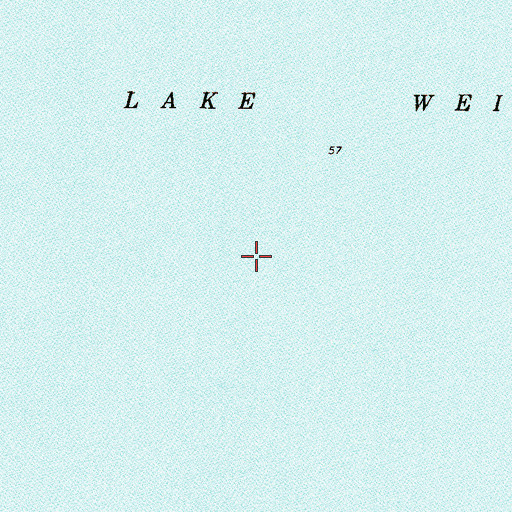 Topographic Map of Lake Weir, FL