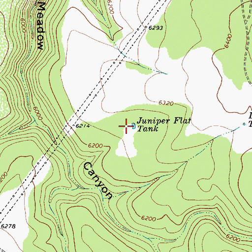 Topographic Map of Juniper Flat Tank, AZ