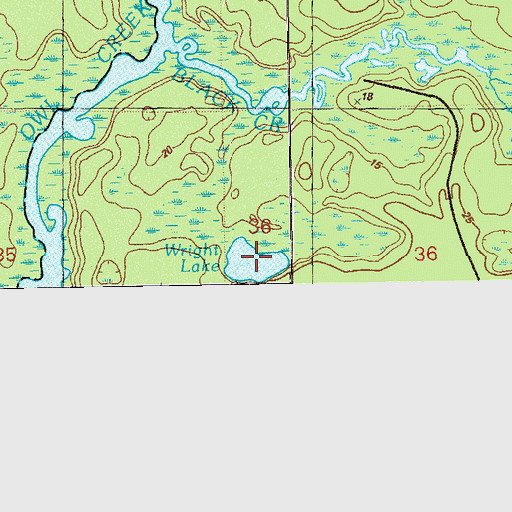 Topographic Map of Wright Lake, FL
