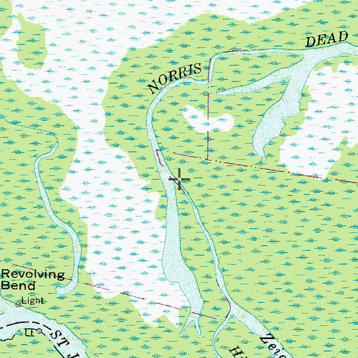 Topographic Map of Zeigler Dead River, FL