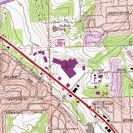 Topographic Map of Tallahassee Mall, FL