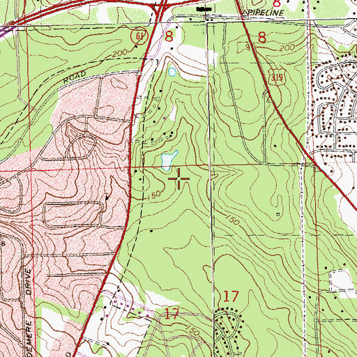Topographic Map of Killearn Center, FL