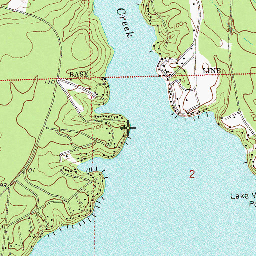 Topographic Map of Johnsons Landing, FL
