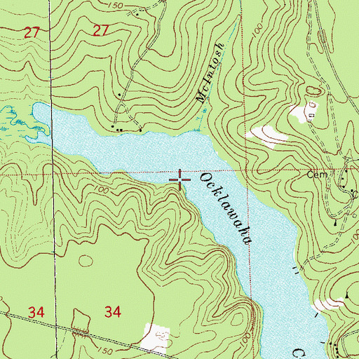 Topographic Map of Smith Landing, FL