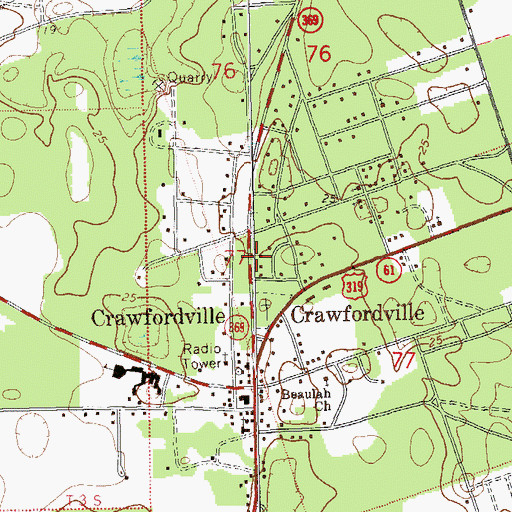 Topographic Map of Seventh Day Adventist Church, FL