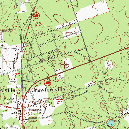 Topographic Map of The Church of Jesus Christ of Latter Day Saints-Crawfordville, FL