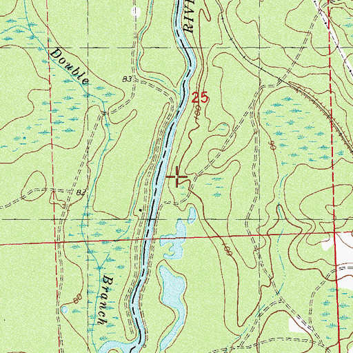 Topographic Map of Panacea United Methodist Church, FL