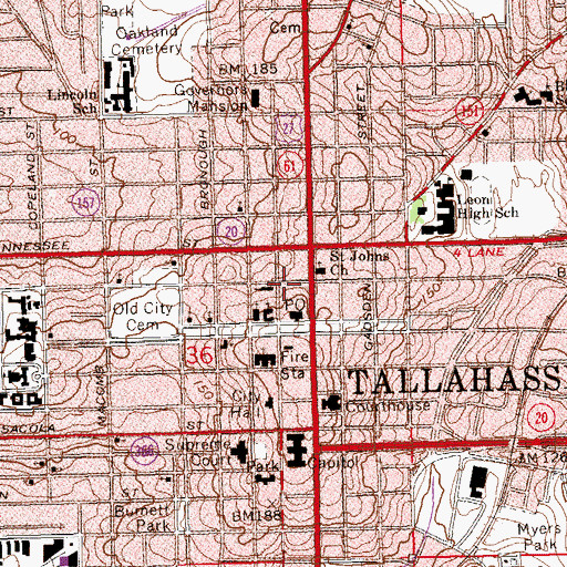 Topographic Map of Miracle Haven Church, FL