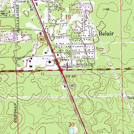 Topographic Map of Jehovahs Witnesses Church, FL