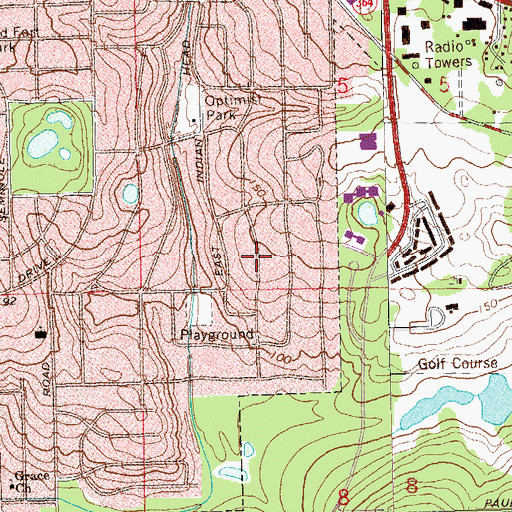 Topographic Map of Florida Baptist Association, FL