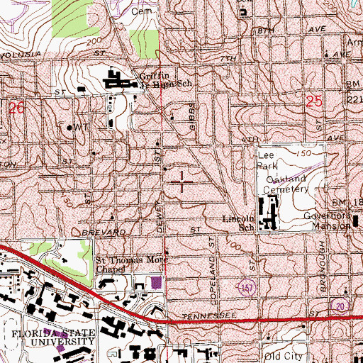 Topographic Map of Campus Crusade for Christ, FL