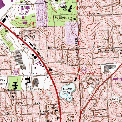 Topographic Map of Pentecostal Holiness Church Conference of Florida, FL