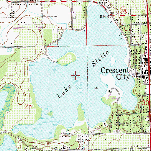 Topographic Map of Mount Royal, FL