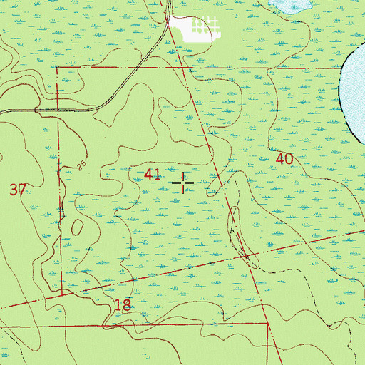 Topographic Map of F J Advice Grant, FL