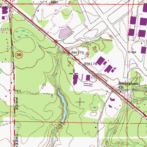 Topographic Map of Navair, FL