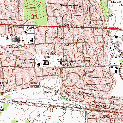 Topographic Map of Learn N Play School, FL