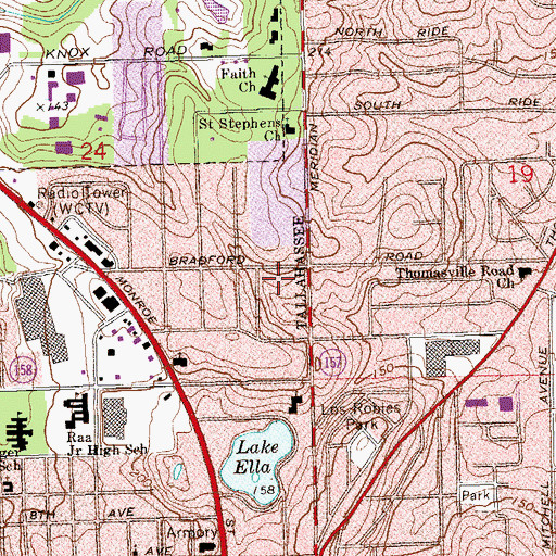 Topographic Map of New Dimensions in Learning Day School, FL