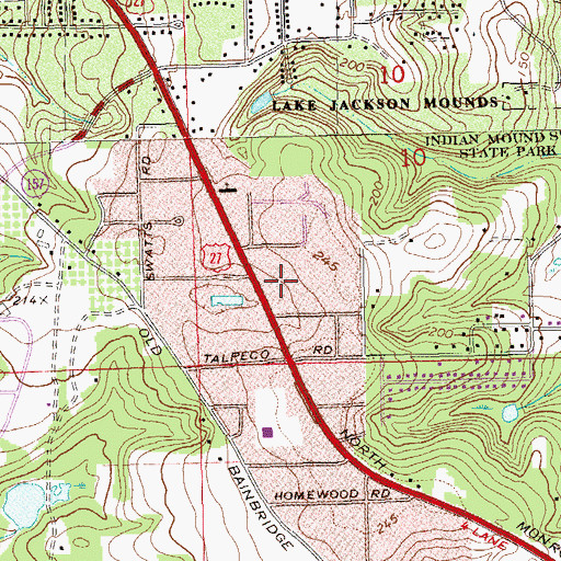 Topographic Map of Little Gingerbread House Day School, FL