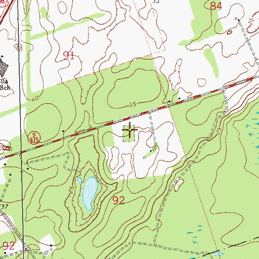 Topographic Map of Smith Cemetery, FL