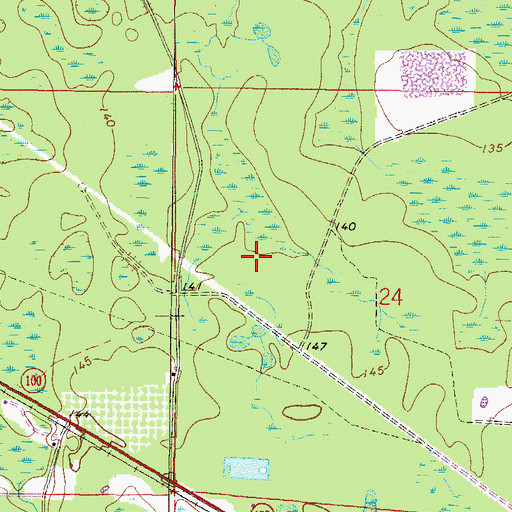 Topographic Map of Union County, FL