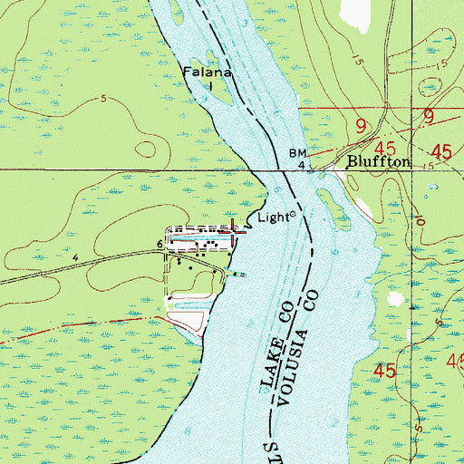 Topographic Map of Alco Dock, FL