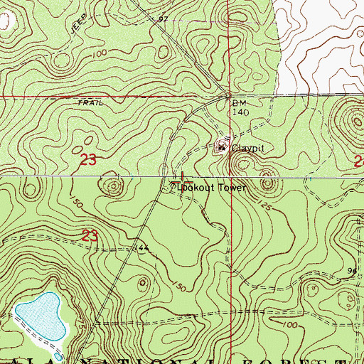 Topographic Map of South Tower (historical), FL