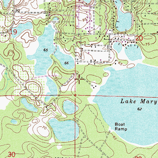 Topographic Map of Forest Lakes Park, FL