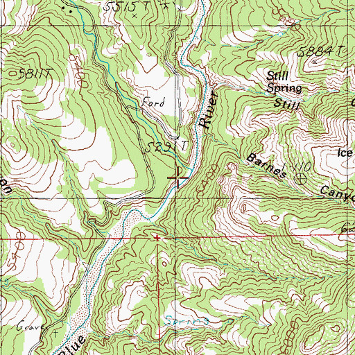 Topographic Map of KP Creek, AZ