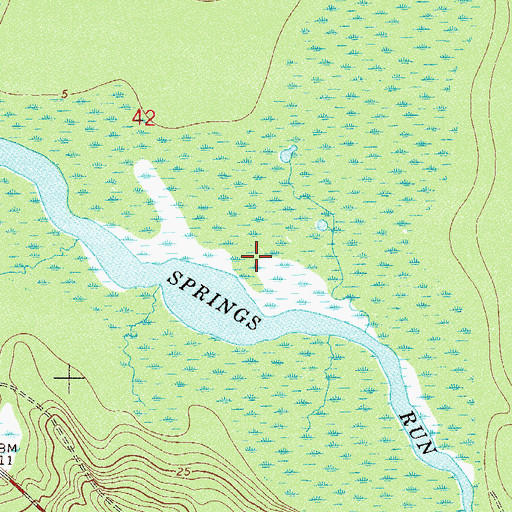 Topographic Map of Joseph M Hernandez Grant, FL