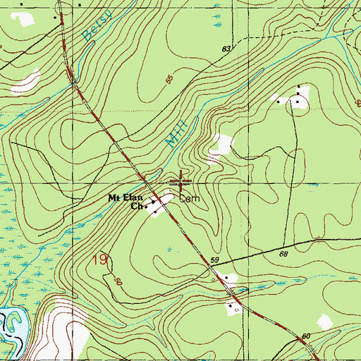Topographic Map of Apalachicola Wildlife Management Area, FL