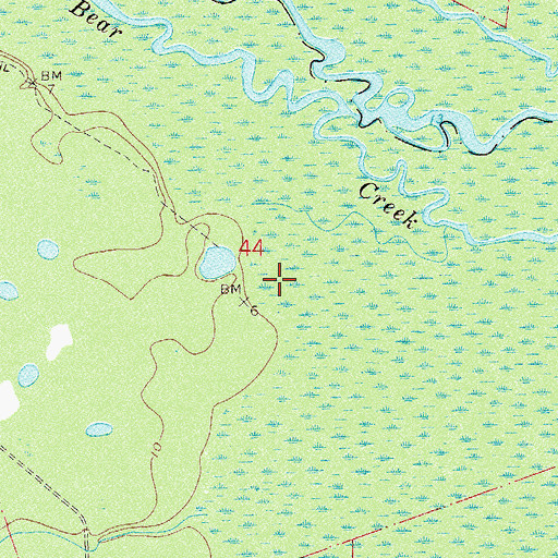 Topographic Map of Francis P Sanchez Grant, FL