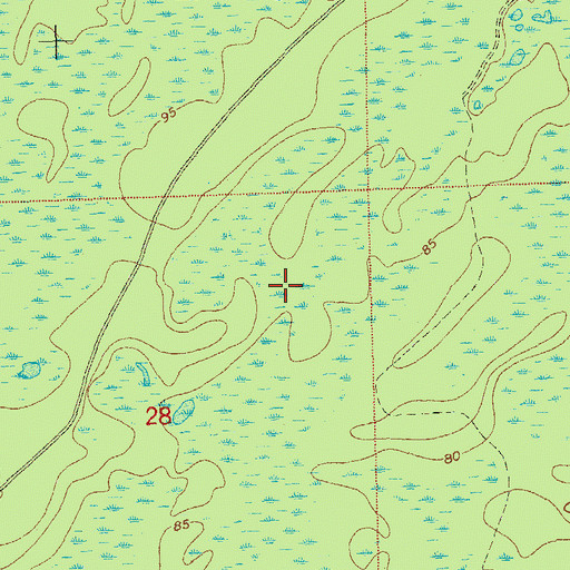 Topographic Map of Welika (historical), FL