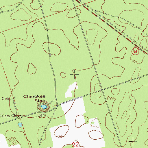 Topographic Map of Wasupa (historical), FL