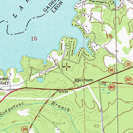 Topographic Map of Lone Star Camp, FL