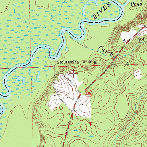 Topographic Map of Stoutamire Landing Campground, FL