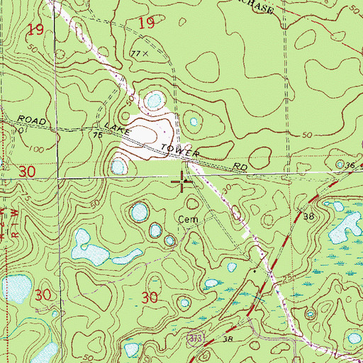 Topographic Map of New Hope Church, FL