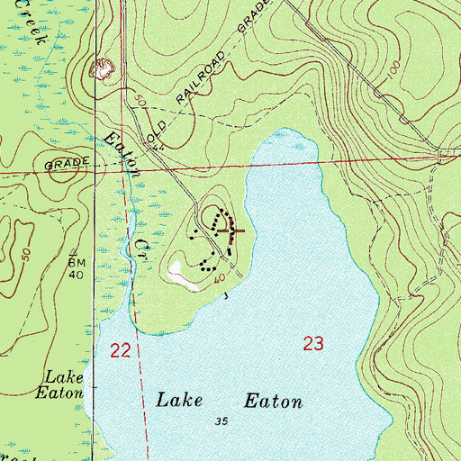 Topographic Map of Youth Camp Recreation Site, FL