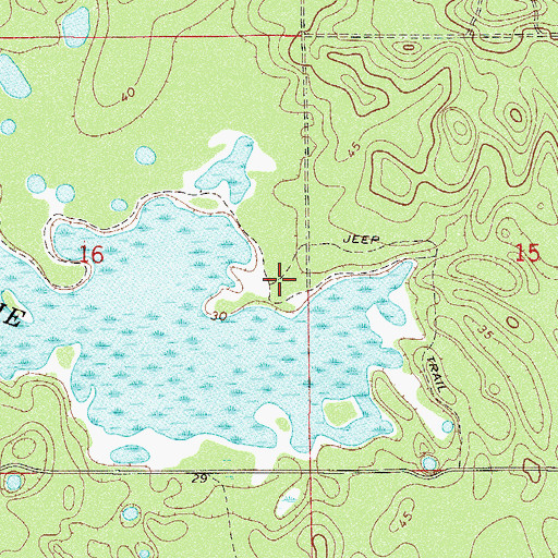 Topographic Map of Hopkins Campground, FL