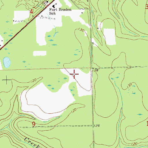 Topographic Map of Vinzant, FL