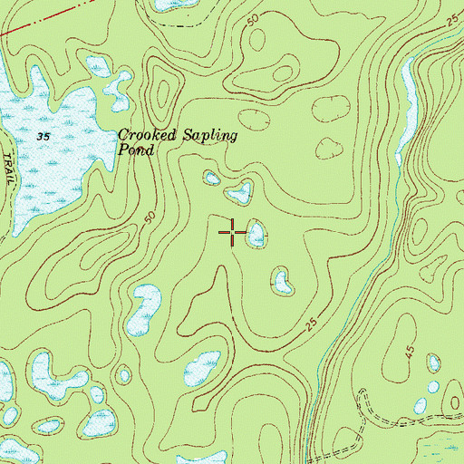 Topographic Map of Juniper Prairie Wilderness, FL